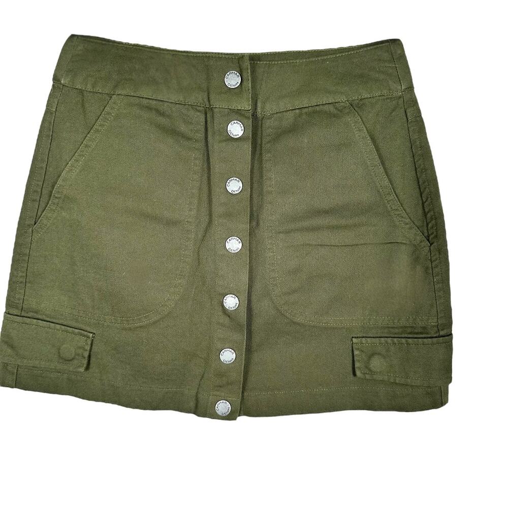 CARMAR Army Green Mini Skirt Size 4